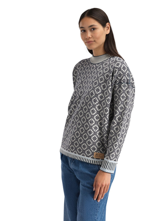 Dale of Norway Langøy Fem Sweater Marine Offwhite