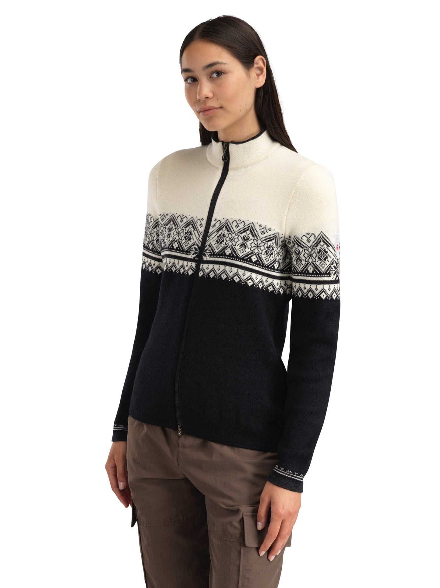 Dale of Norway Moritz Women's Jacket Black Offwhite Dark Charcoal