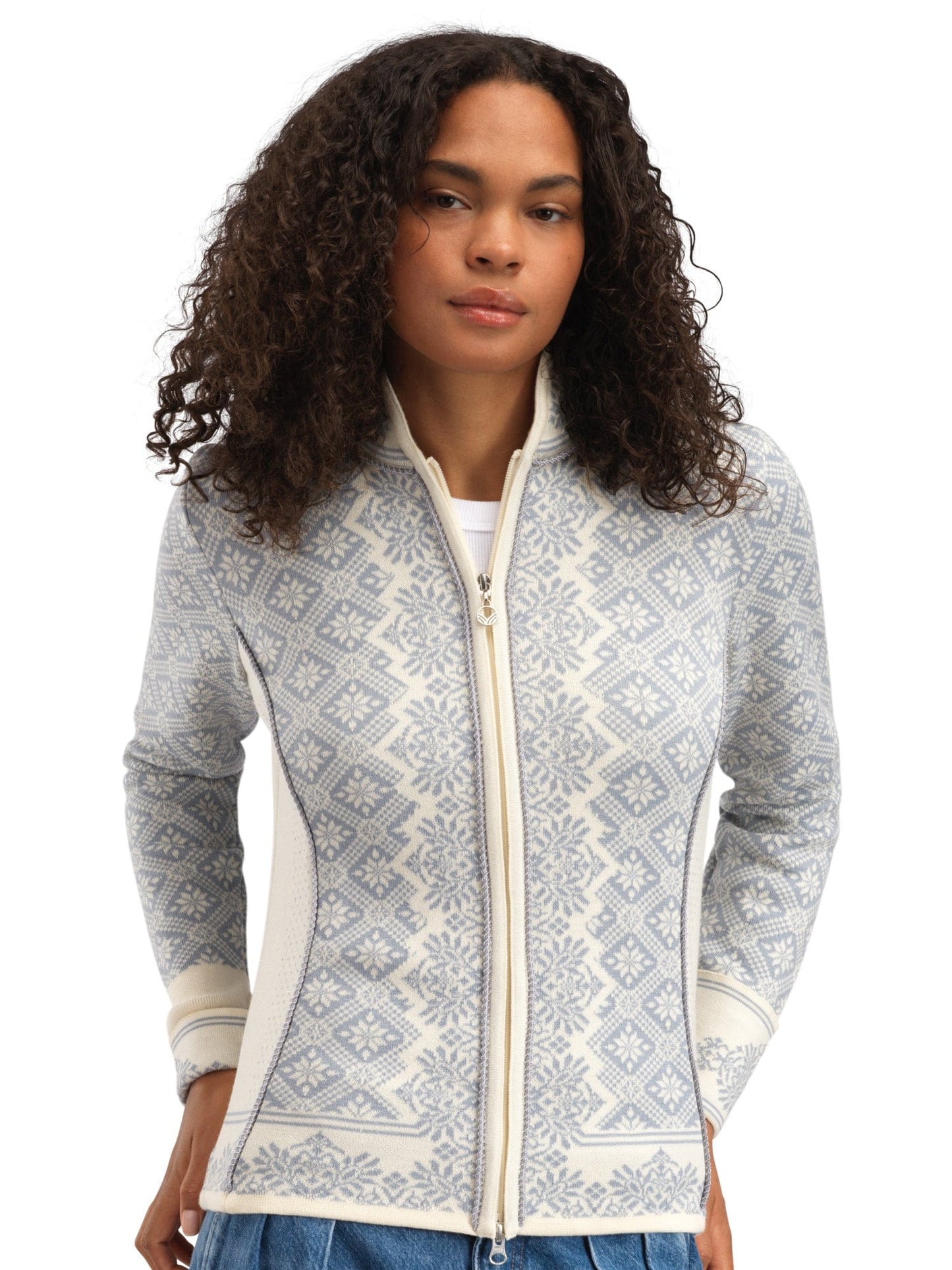 Dale of Norway Christiania Fem Jacket Offwhite Metalgrey