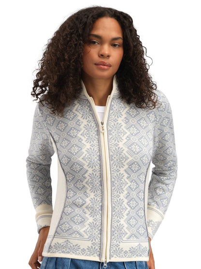 Dale of Norway Christiania Fem Jacket Offwhite Metalgrey