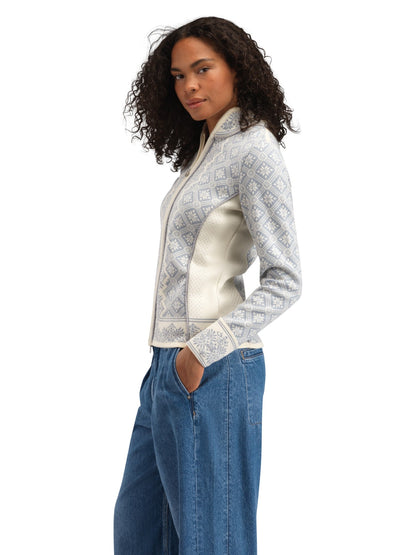 Dale of Norway Christiania Fem Jacket Offwhite Metalgrey