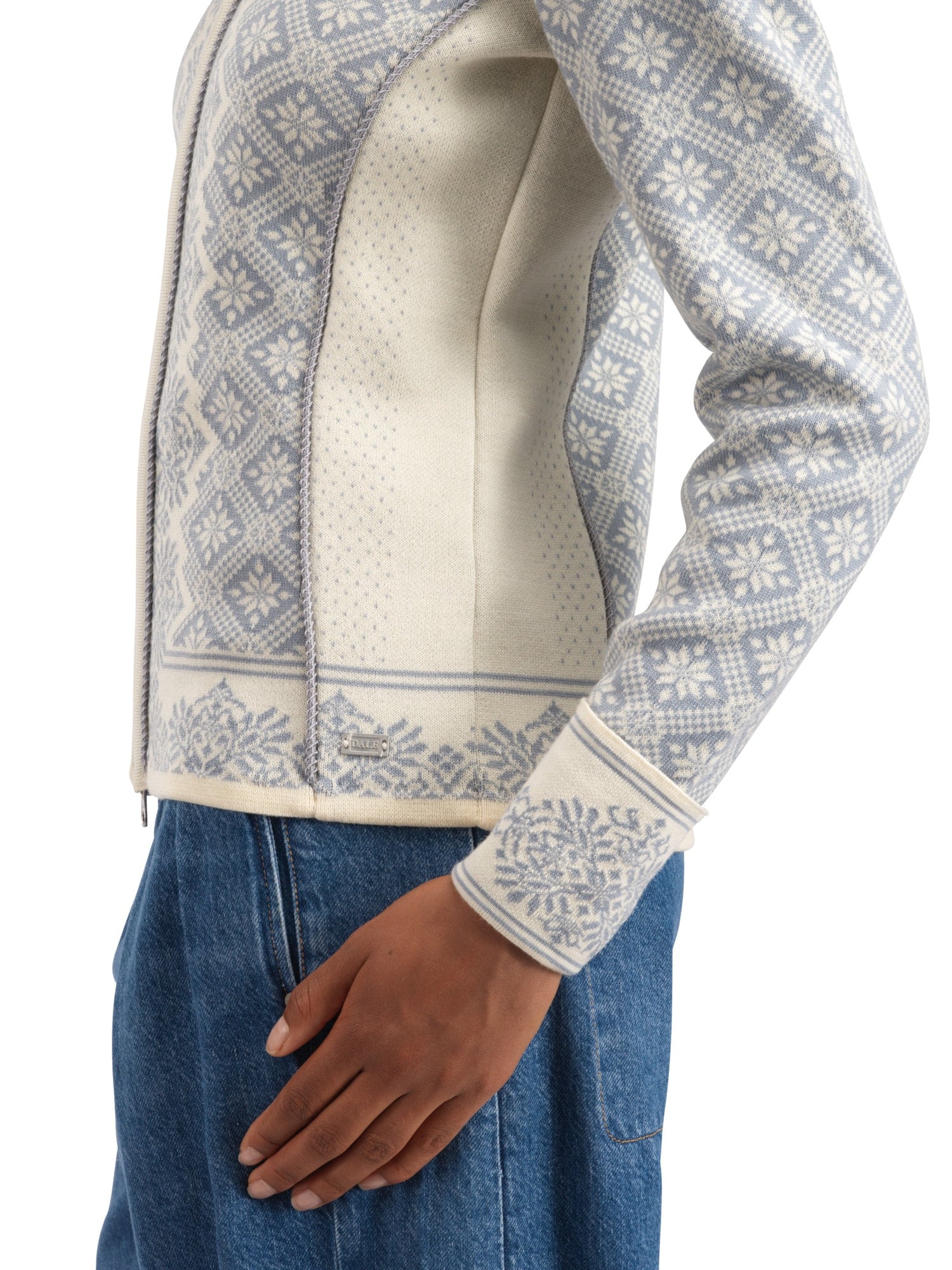 Dale of Norway Christiania Fem Jacket Offwhite Metalgrey
