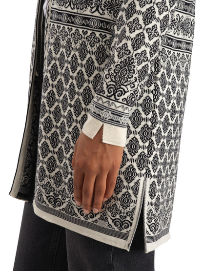 Dale of Norway Ingeborg Fem Jacket Offwhite Black Gravuvig Smoke
