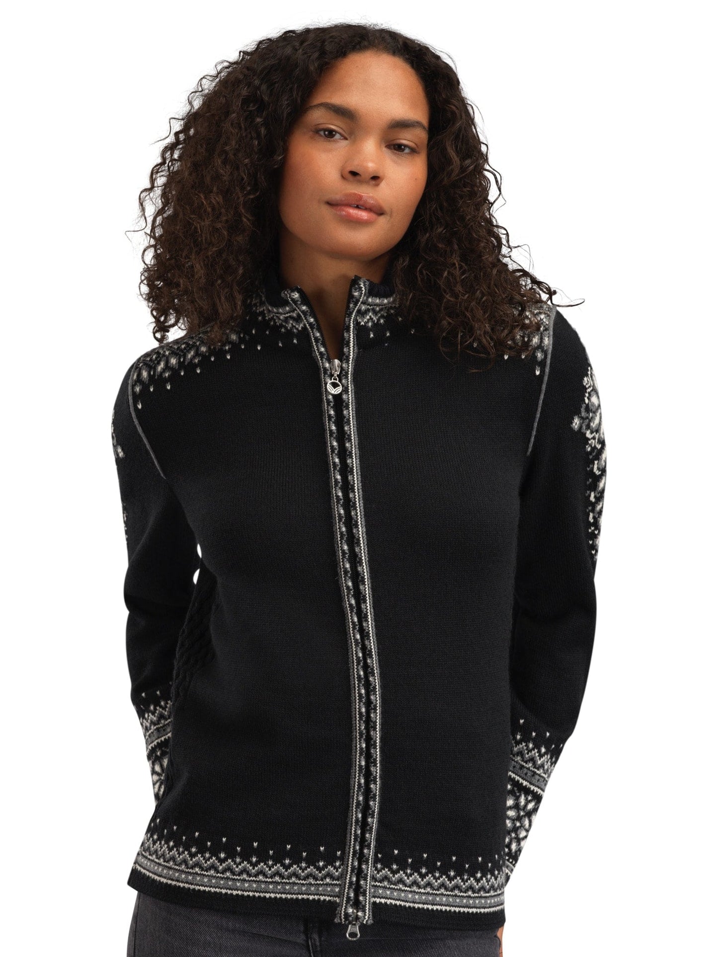 Dale of Norway 140th Anniversary Women’s Wool Jacket  BLACK OFFWHITE SMOKE