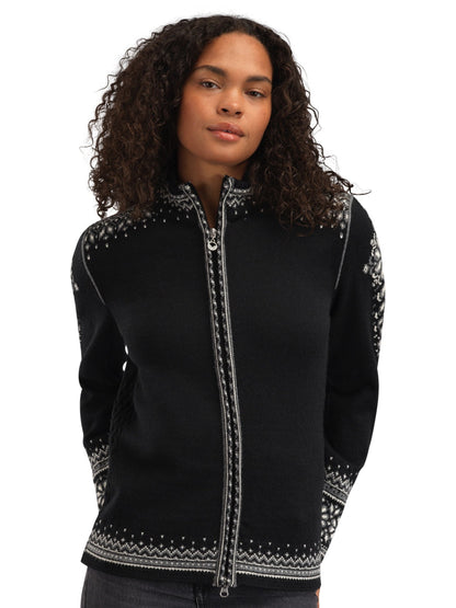 Dale of Norway 140th Anniversary Women’s Wool Jacket  BLACK OFFWHITE SMOKE