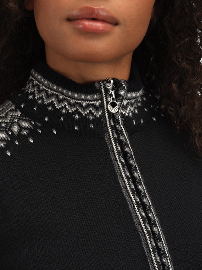 Dale of Norway 140th Anniversary Women’s Wool Jacket  BLACK OFFWHITE SMOKE