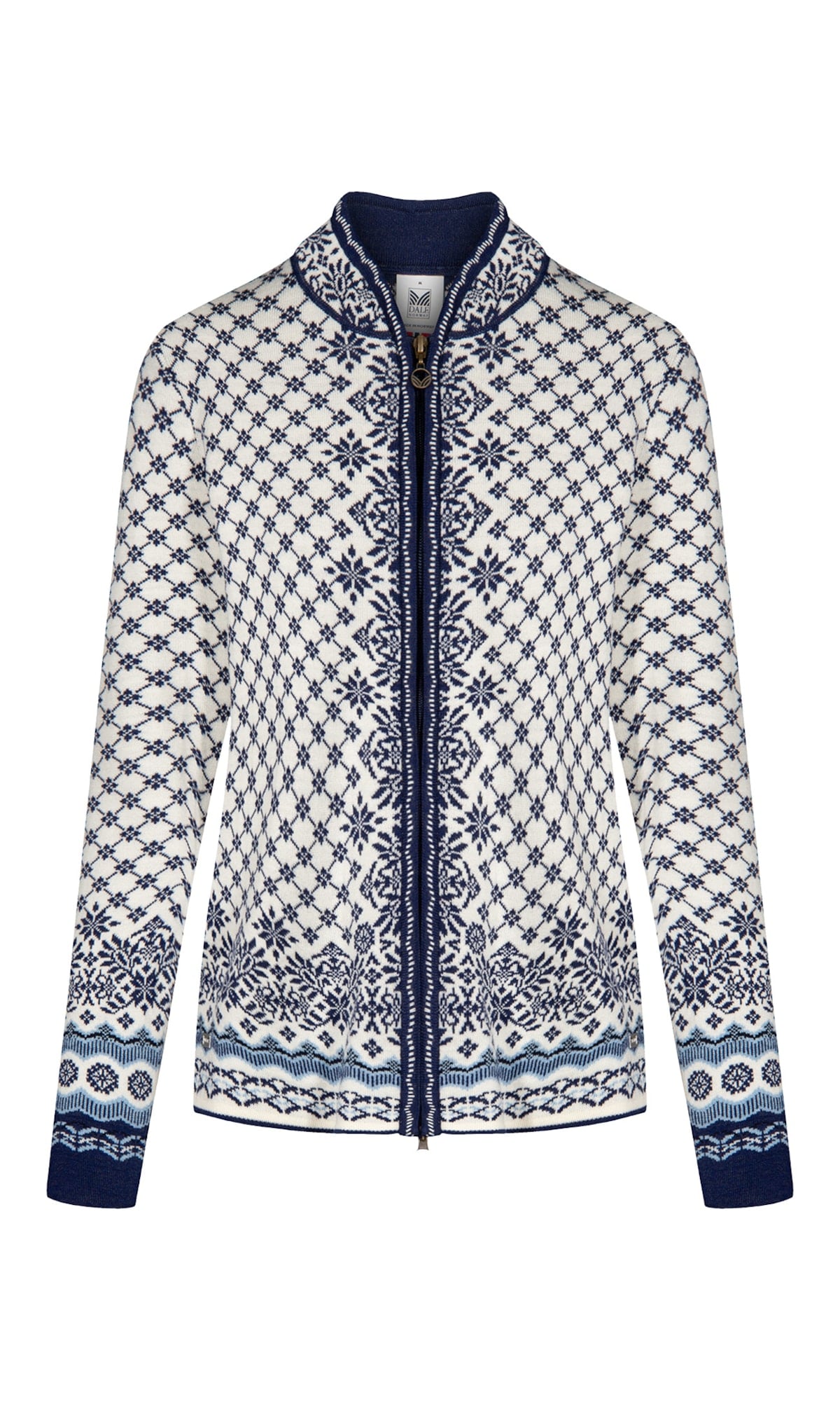 Dale of Norway Solfrid Women’s Jacket - Merino Wool OFFWHITE ELECTRICSTORM NAVY