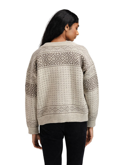 Dale of Norway Hannah Fem. Cardigan Birch Vanillasugar Nutmeg