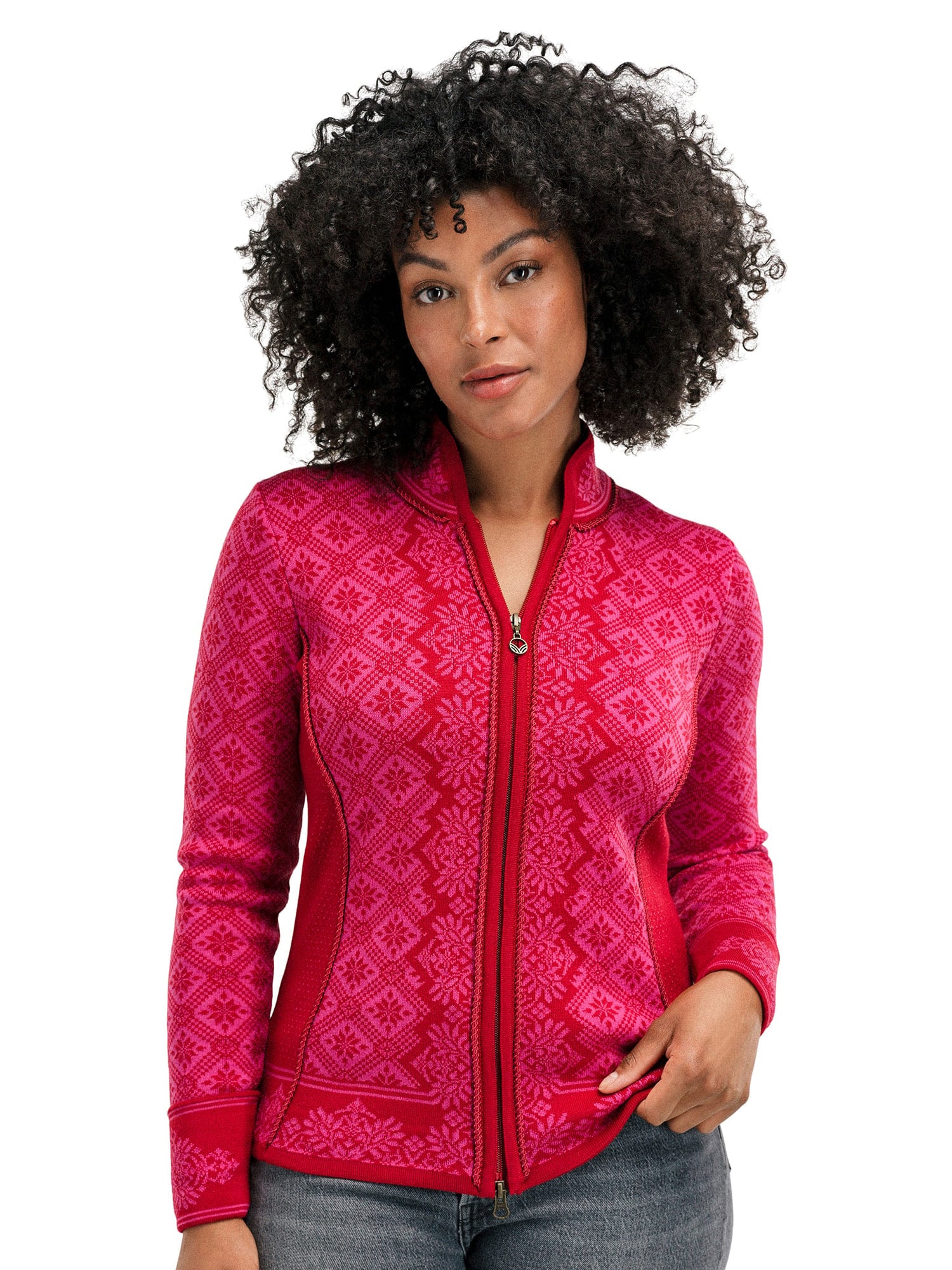 Dale of Norway Christiania Fem Jacket Raspberry Allium