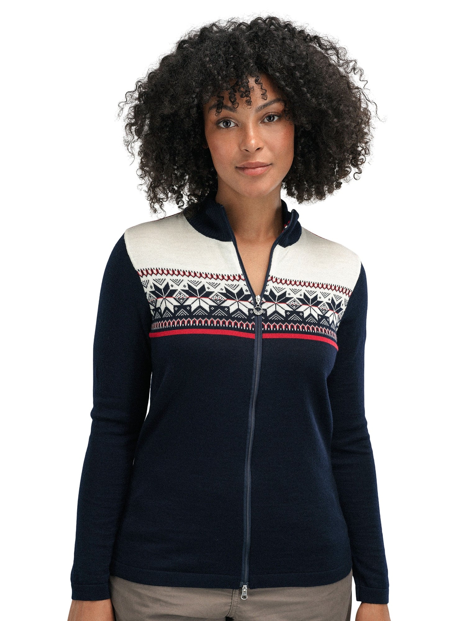 Dale of Norway Liberg Feminine Jacket Marine Offwhite Raspberry