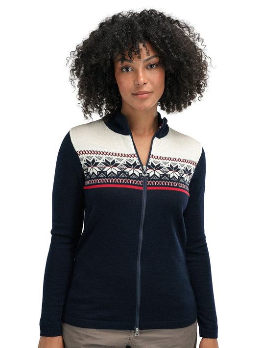 Dale of Norway Liberg Feminine Jacket Marine Offwhite Raspberry