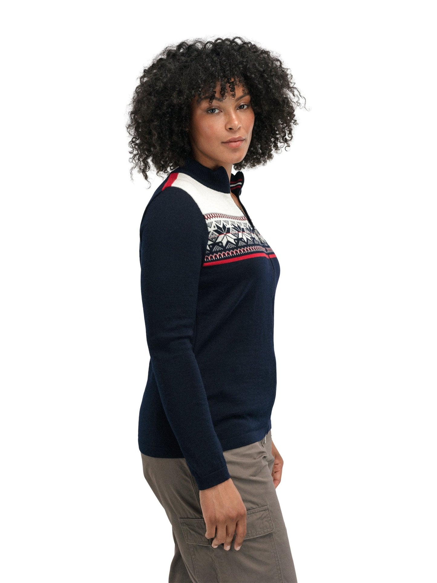 Dale of Norway Liberg Feminine Jacket Marine Offwhite Raspberry