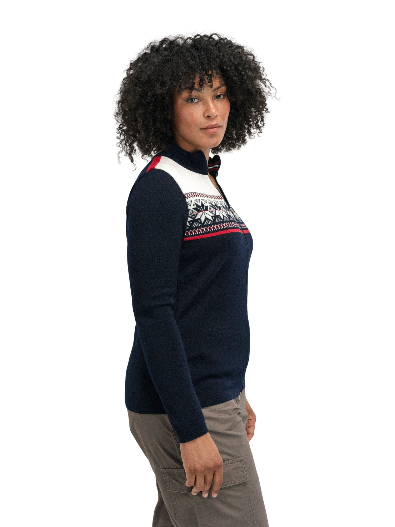 Dale of Norway Liberg Feminine Jacket Marine Offwhite Raspberry