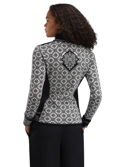 Dale of Norway Christiania Women's Jacket - Merino Wool Black Off-white