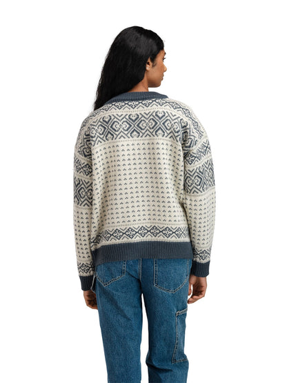 Dale of Norway Hannah Fem. Cardigan Offwhite Steel Lightcharcoal