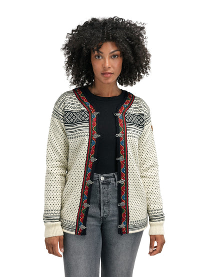 Dale of Norway Setesdal Unisex Jacket - Norwegian Wool  OFFWHITE BLACK