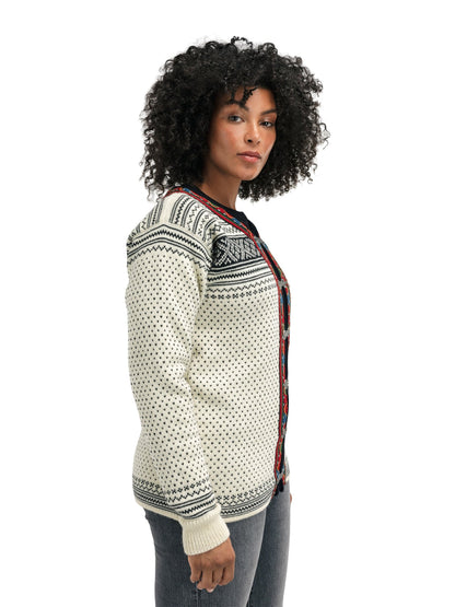 Dale of Norway Setesdal Unisex Jacket - Norwegian Wool  OFFWHITE BLACK