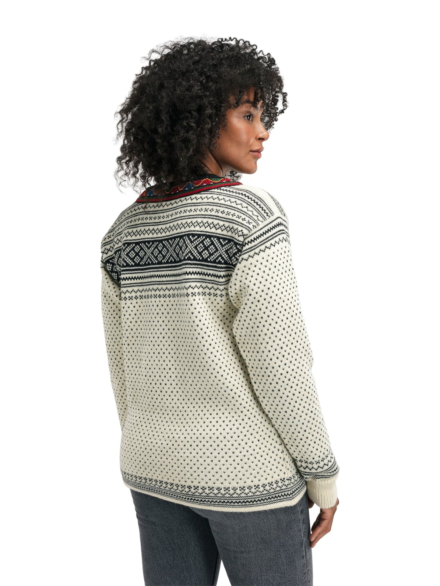 Dale of Norway Setesdal Unisex Jacket - Norwegian Wool  OFFWHITE BLACK
