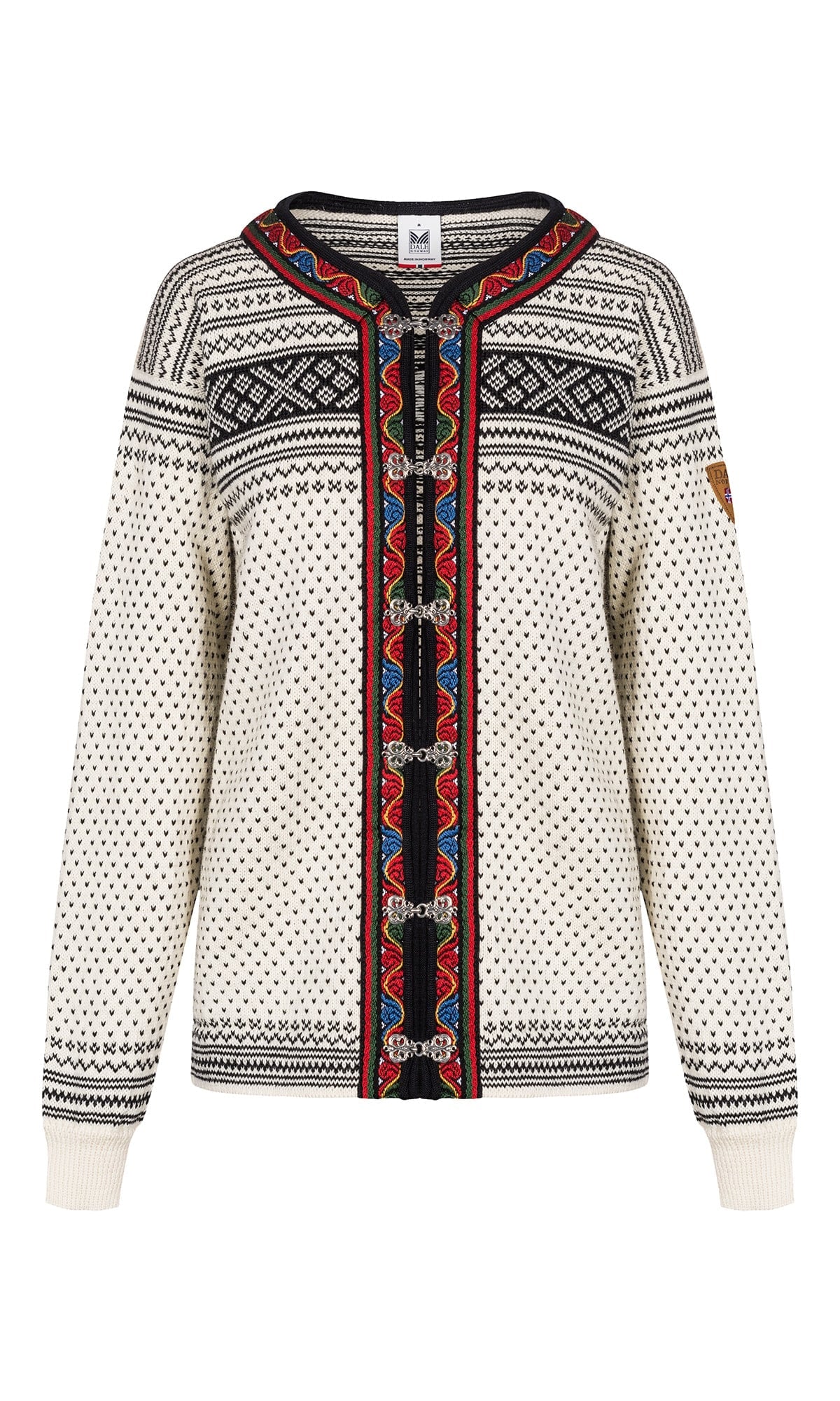 Dale of Norway Setesdal Unisex Jacket - Norwegian Wool  OFFWHITE BLACK
