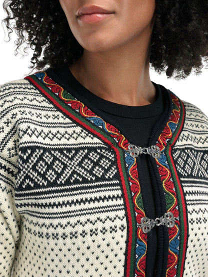 Dale of Norway Setesdal Unisex Jacket - Norwegian Wool  OFFWHITE BLACK