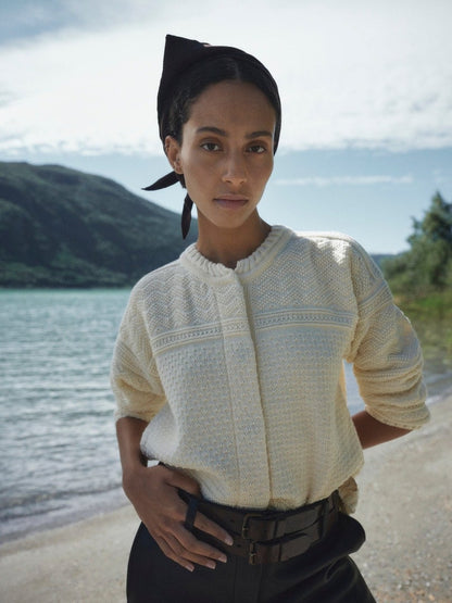Dale of Norway Lusa Fem Cardigan Offwhite