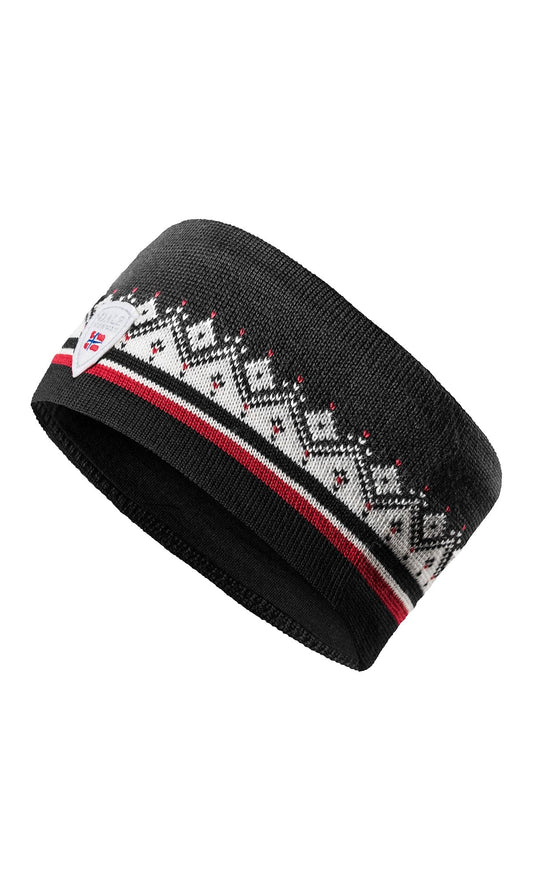 Dale of Norway Moritz Headband - Merino Wool Dark charcoal Raspberry O