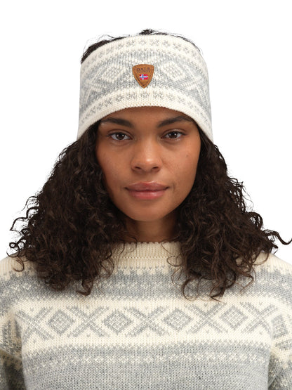 Dale of Norway Cortina 1956 Headband - Norwegian Wool Grey White