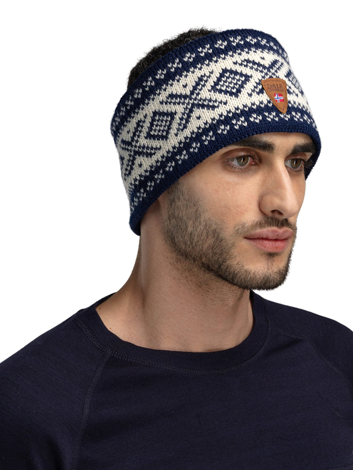 Dale of Norway Cortina 1956 Headband - Norwegian Wool Navy White