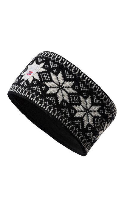 Dale of Norway Garmisch Headband - Merino Wool Black Off white Dark charc