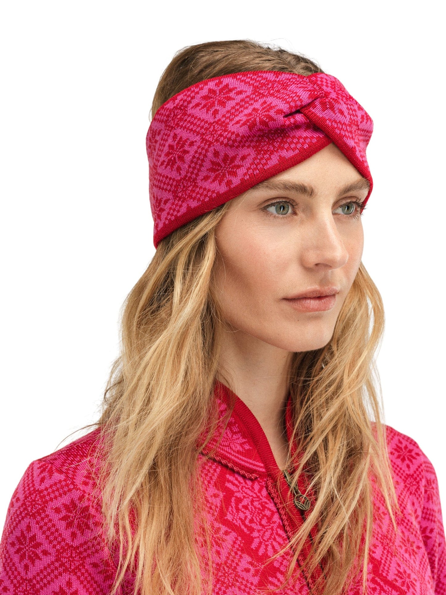 Dale of Norway Christiania Headband Raspberry Allium