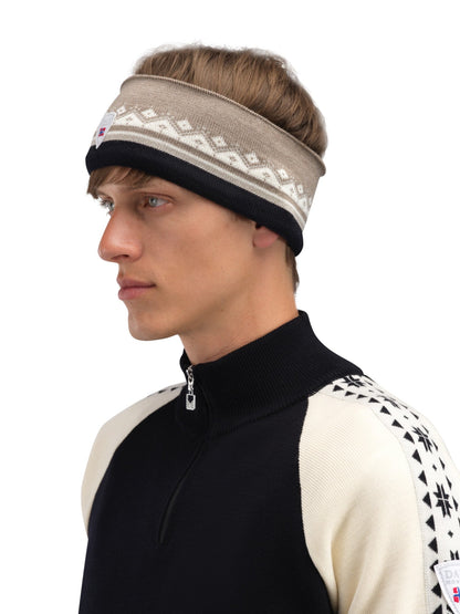 Dale of Norway Moritz Headband Mountainstone Offwhite Black