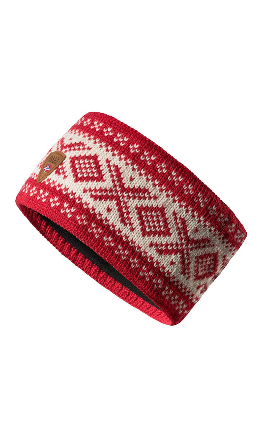 Dale of Norway Cortina 1956 Headband - Norwegian Wool Red White