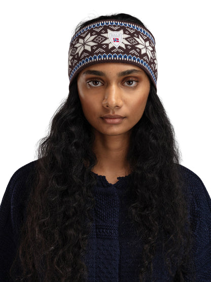 Dale of Norway Garmisch Headband Navy Allium Raspberry