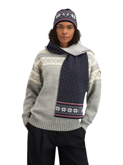 Dale of Norway Garmisch Hat - Merino Wool Navy Offwhite Red