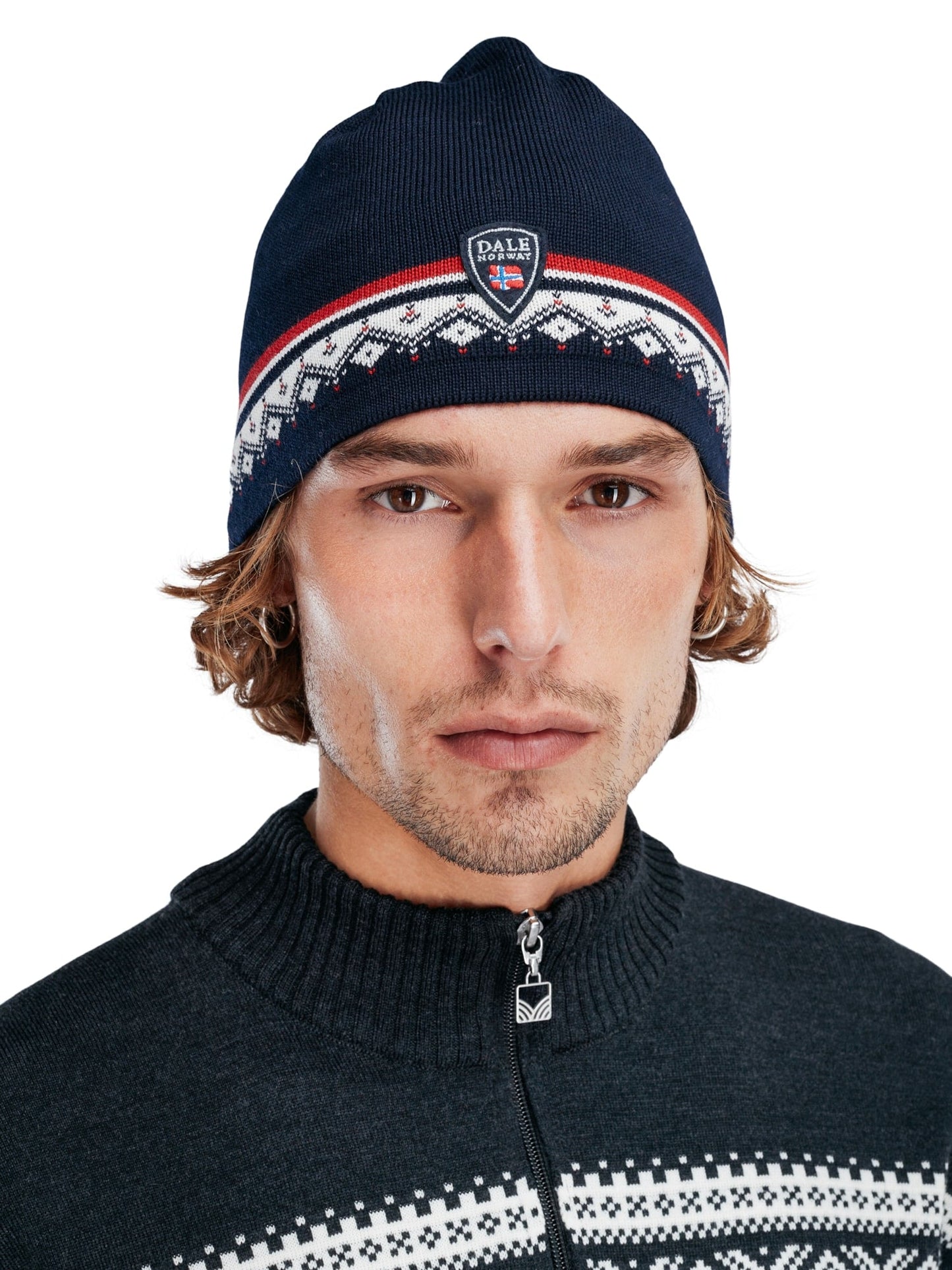 Dale of Norway Moritz Hat Navy Offwhite Raspberry