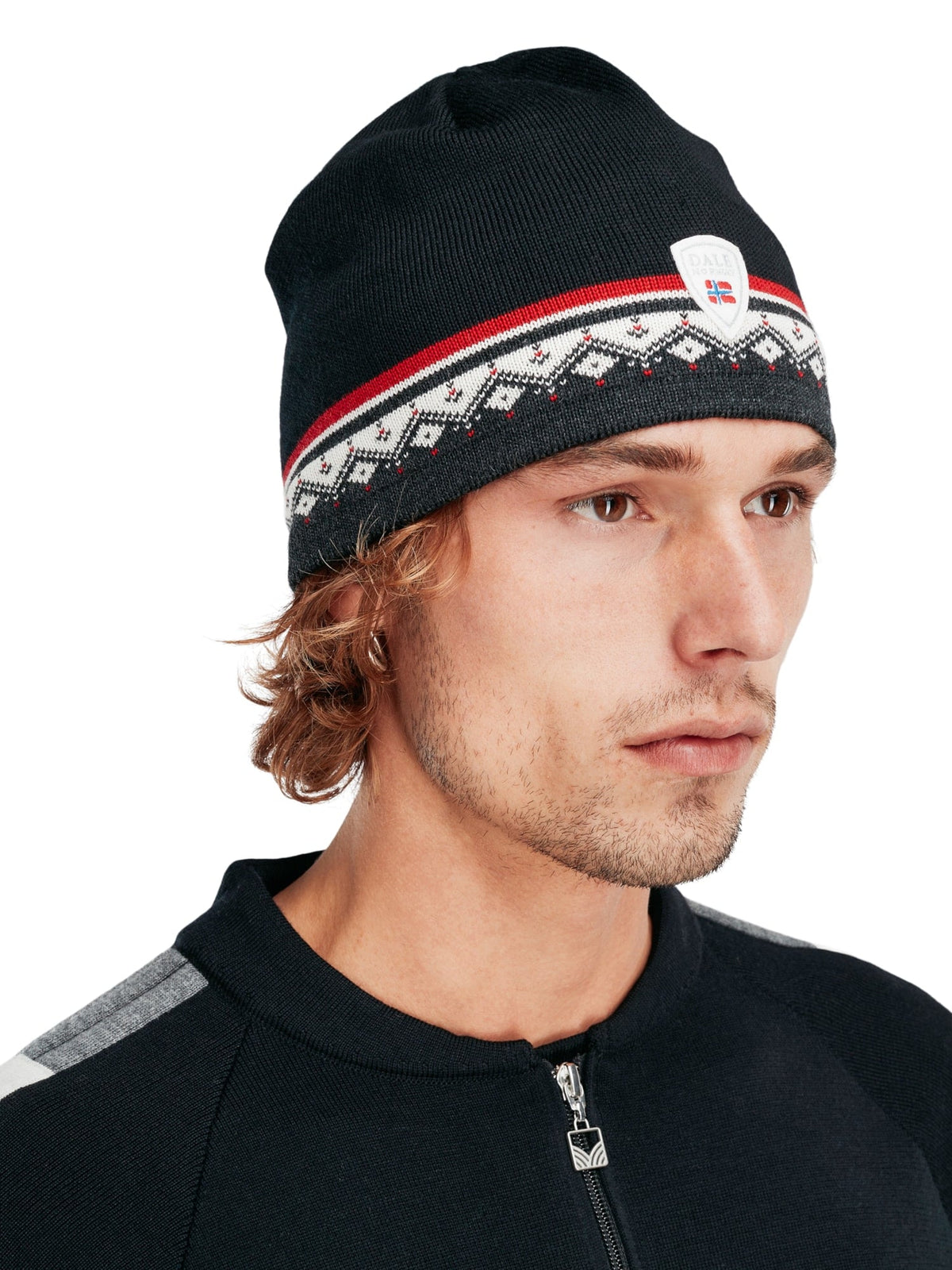 Dale of Norway Moritz Hat Black Offwhite Darkcharcoal