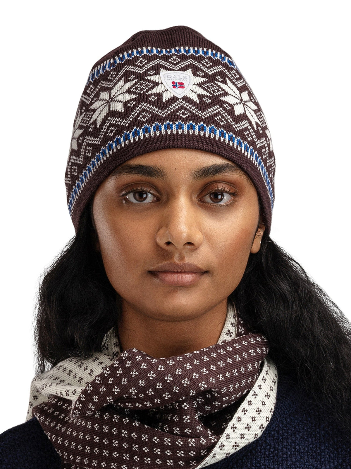 Dale of Norway Garmisch Hat Navy Peacock Sweethoney