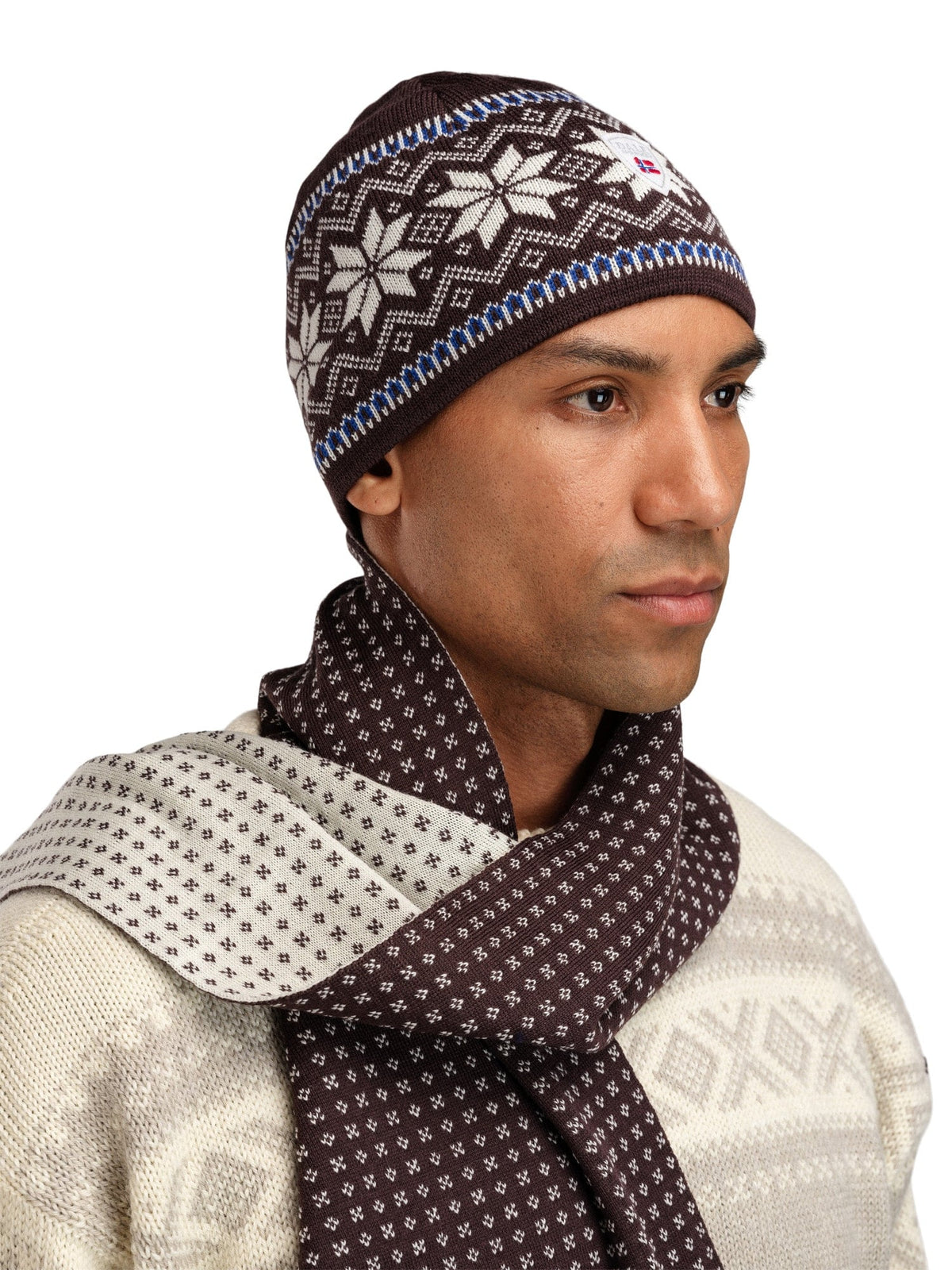 Dale of Norway Garmisch Hat Navy Peacock Sweethoney