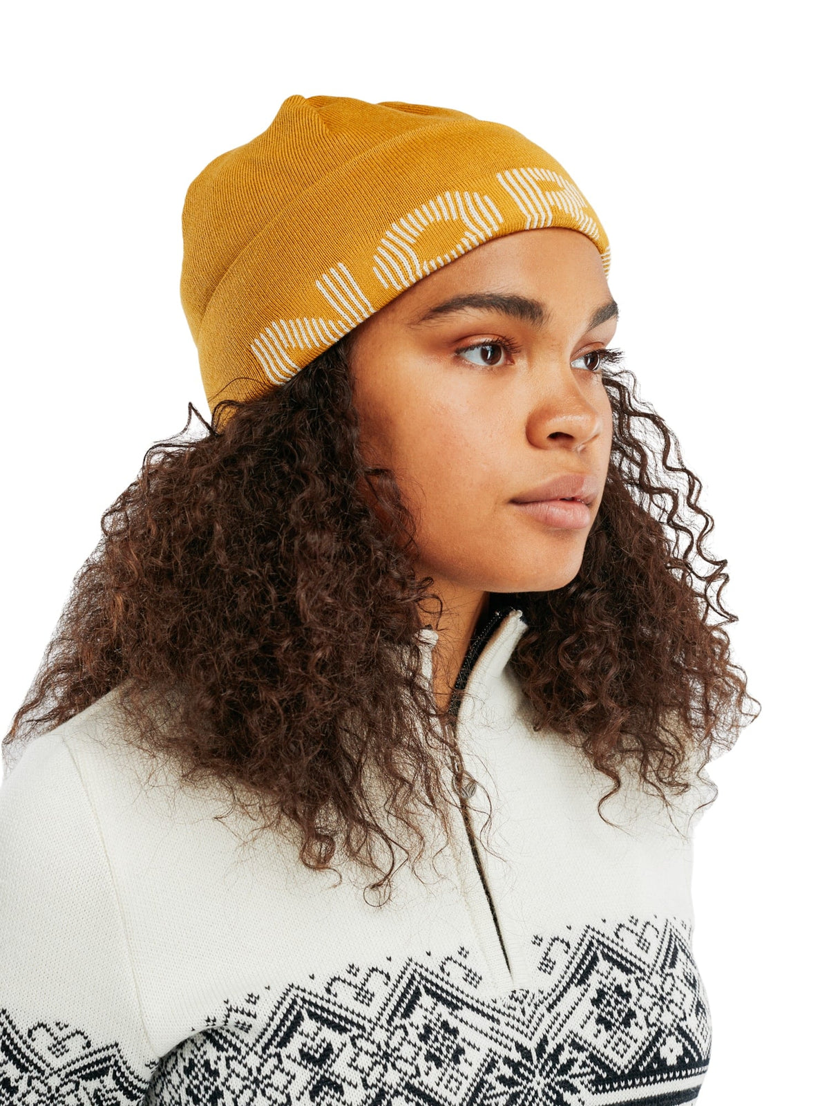 Dale of Norway Team Norway unisex merino wool hat  Mustard