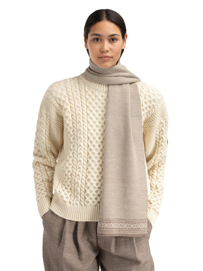 Dale of Norway Cortina Scarf Mountainstone Off White