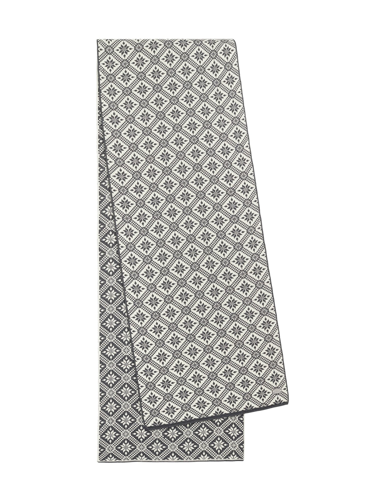 Dale of Norway Christiania Women's Scarf - Merino Wool Grey Offwhite