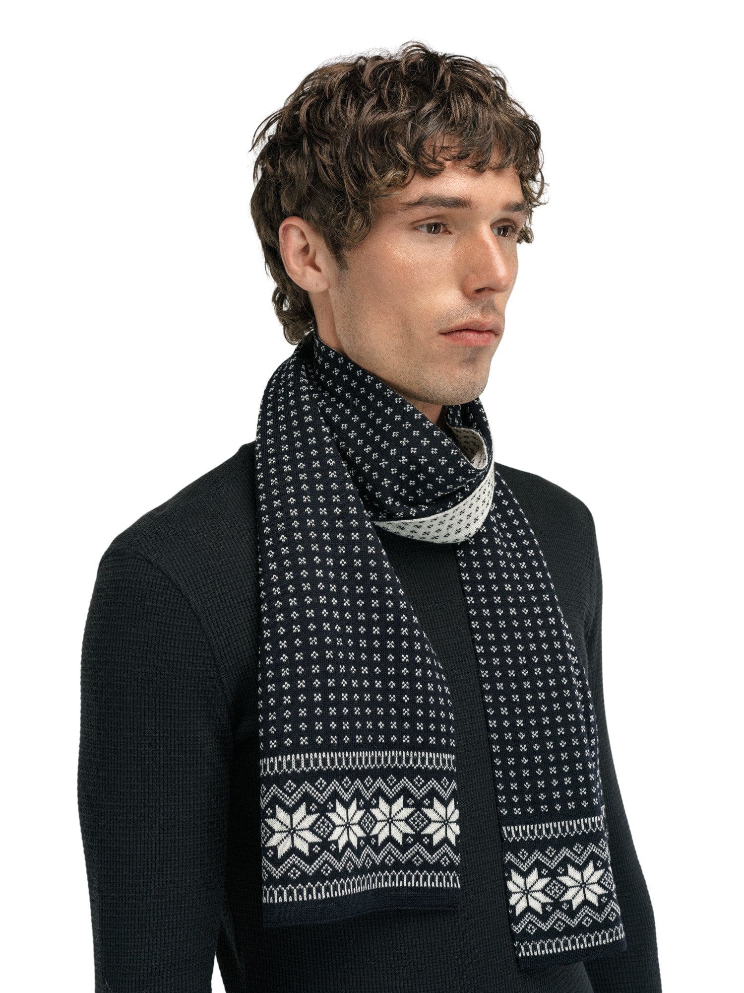 Dale of Norway Garmisch Scarf Black White