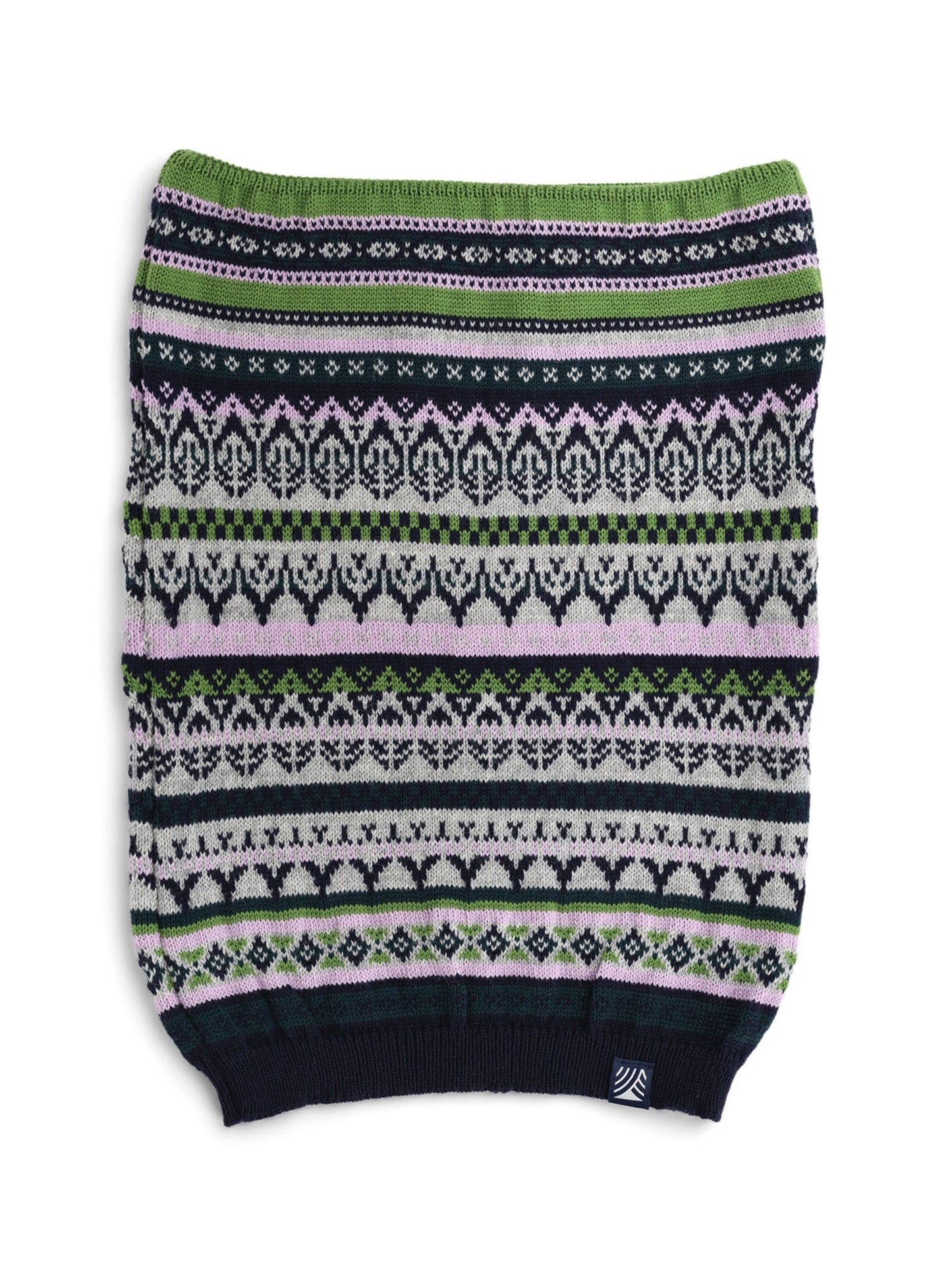 Dale of Norway Utsira tubular scarf Marine Pinegreen Lightcharcoal