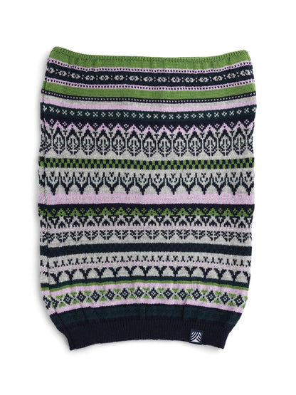 Dale of Norway Utsira tubular scarf Marine Pinegreen Lightcharcoal