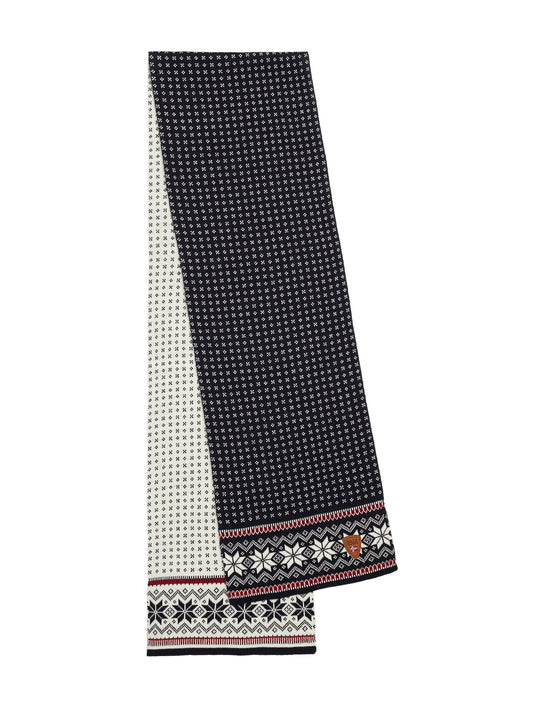 Dale of Norway Garmisch Scarf Navy Red Offwhite