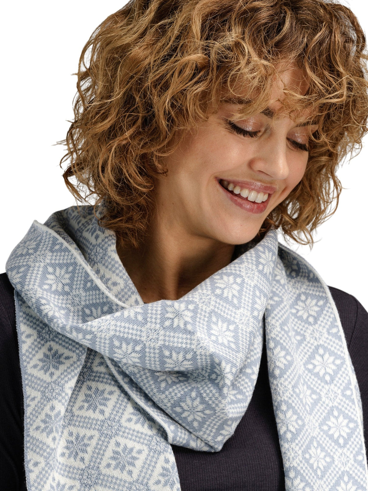 Dale of Norway Christiania Women's Scarf - Merino Wool grey