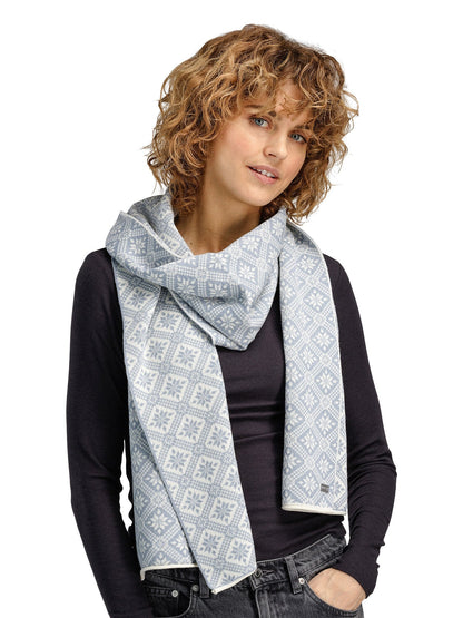 Dale of Norway Christiania Women's Scarf - Merino Wool grey