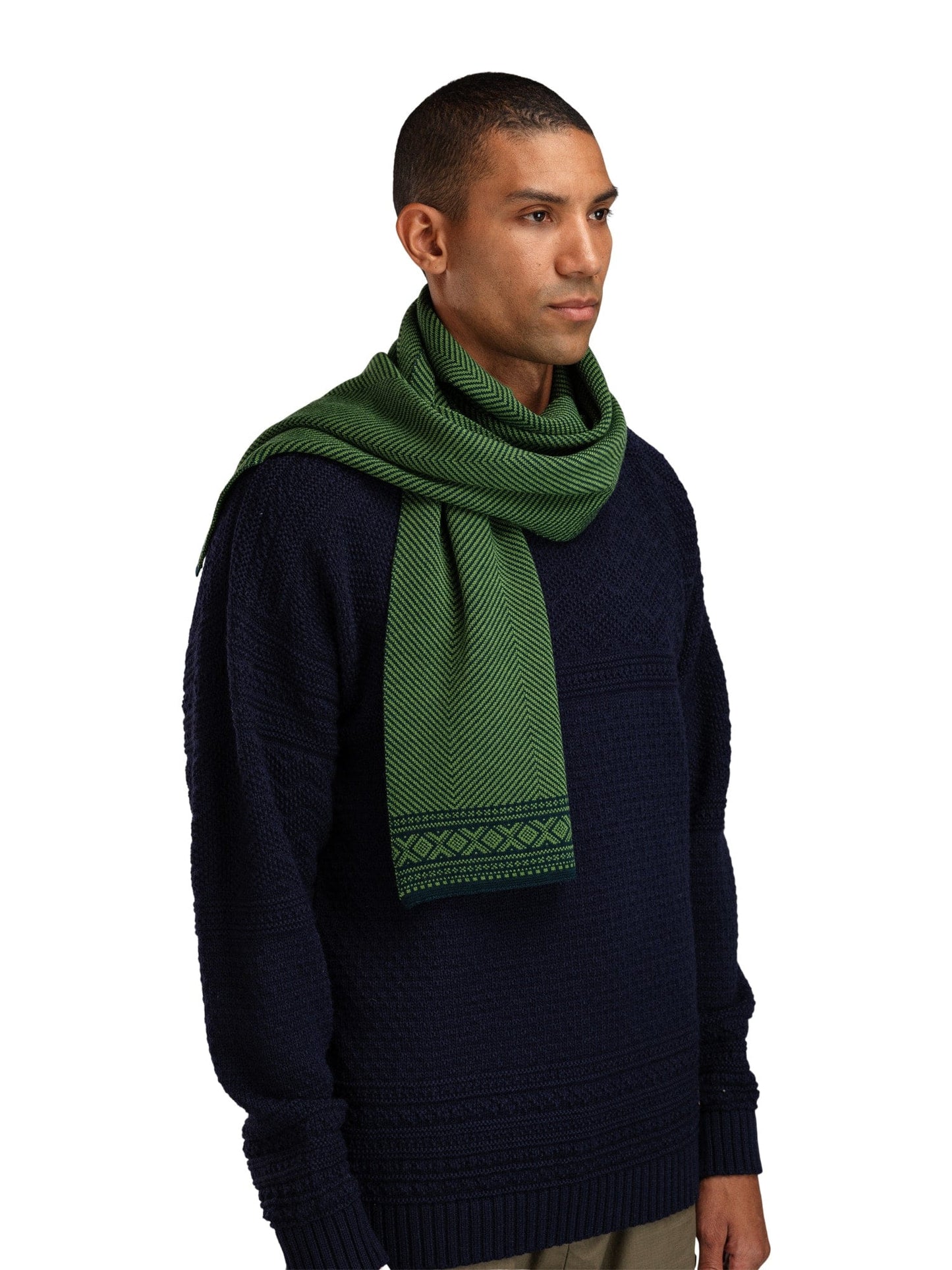 Dale of Norway Cortina Scarf Pinegreen Springgreen