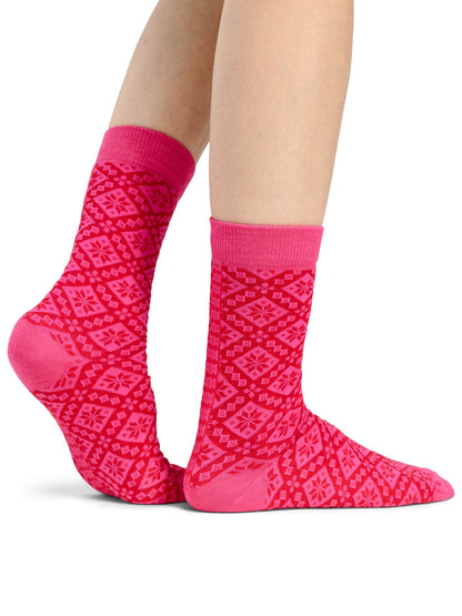 Dale of Norway Bjorøy sock Red Pink