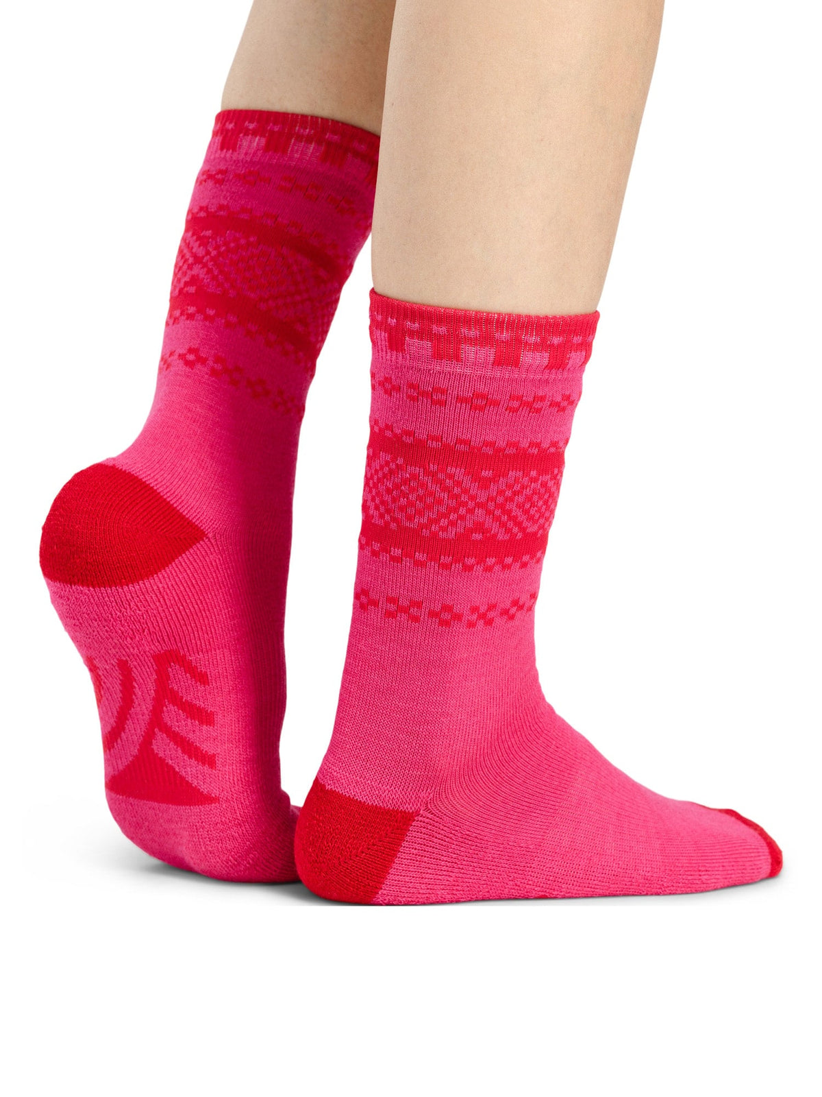 Dale of Norway Cortina sock Pink red